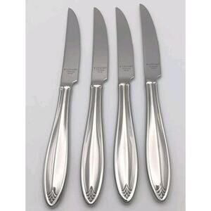 Lenox Covington 4 Piece Steak Knife Set 18/10 Stainless Flatware Vietnam NOS